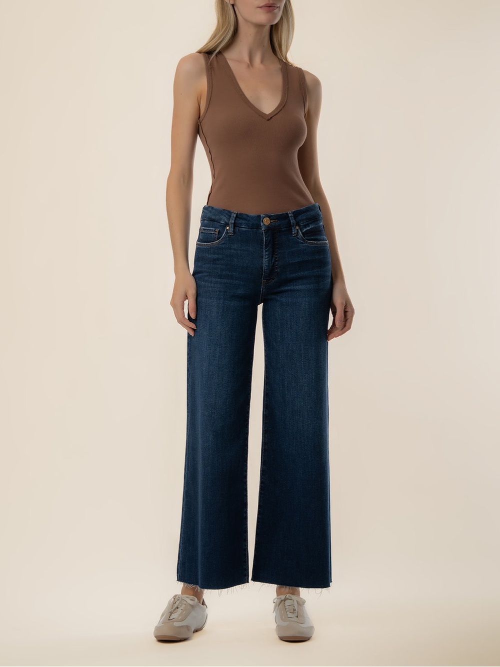 Kut from the Kloth Wide-Leg High Rise Dark Indigo Jeans